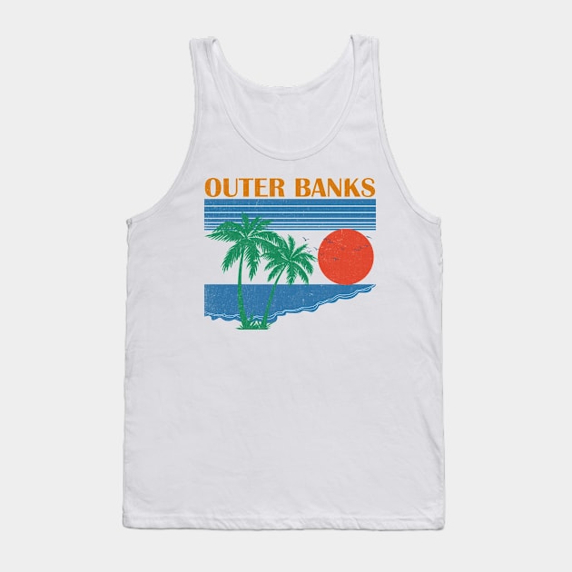 Outer Banks \\ Retro Vintage Design Tank Top by KianOlsen Art